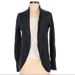 Mossimo long, dark gray open cardigan